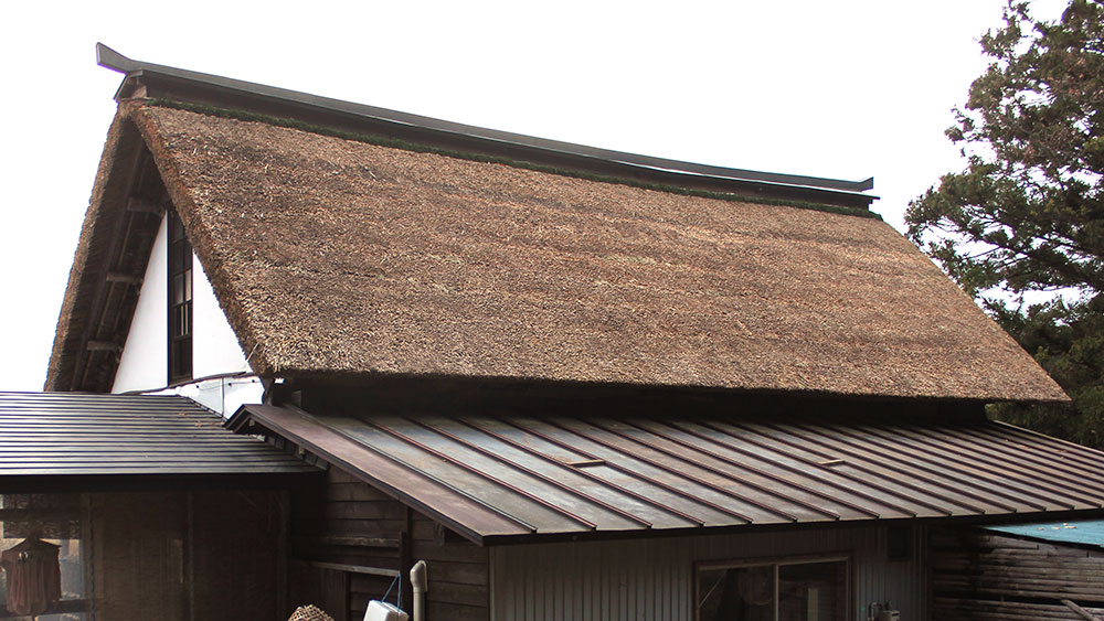 平成30年11月　宮城県黒川郡大和町　手打ちそば・おさだ様　店舗　挿し茅工事後